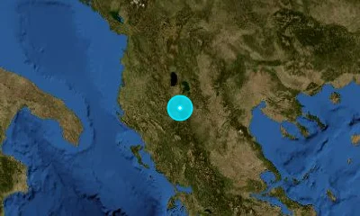 95 km SE of Elbasan, Albania
