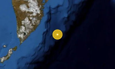 193 km SSE of Petropavlovsk-Kamchatsky, Russia
