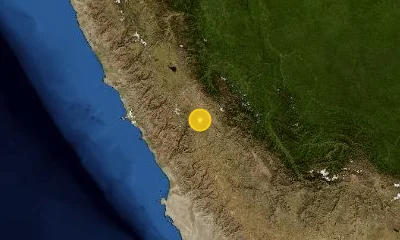 35 km W of Huancayo, Peru