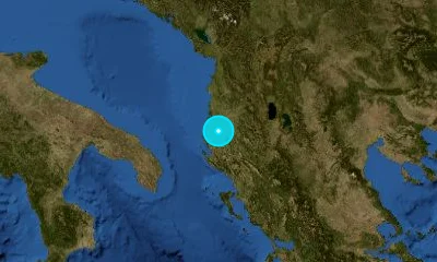 68 km SSW of Tirana, Albania