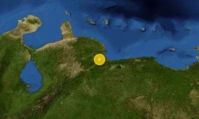60 km W of Puerto Cabello, Venezuela