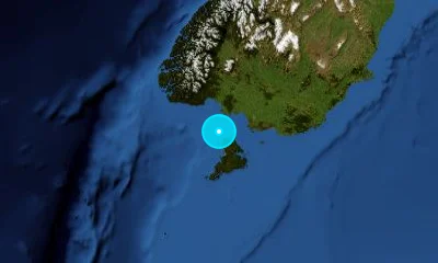 234 km WSW of Dunedin, New Zealand