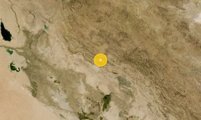 63 km SSW of Kūhdasht, Iran