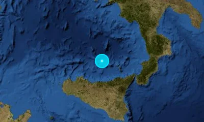 99 km NE of Palermo, Italy