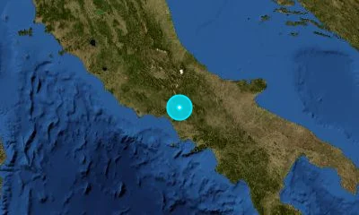 63 km NNW of Naples, Italy