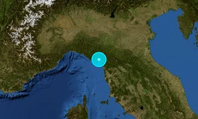 90 km WNW of Prato, Italy
