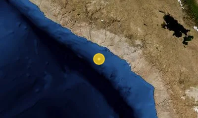 159 km SW of Arequipa, Peru