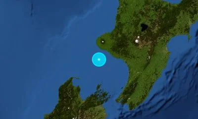170 km NNW of Wellington, New Zealand