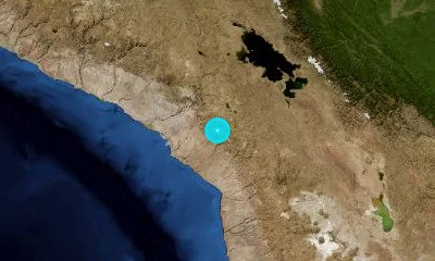 90 km N of Tacna, Peru