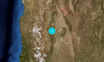 46 km WNW of San Juan, Argentina