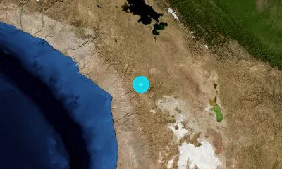 89 km E of Tacna, Peru