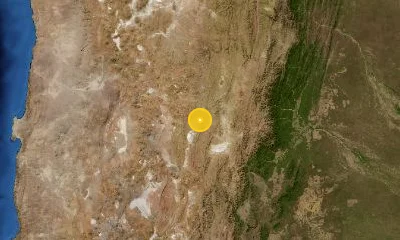 167 km NW of San Salvador de Jujuy, Argentina