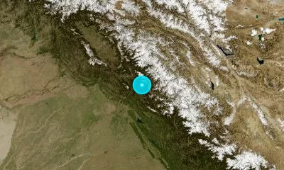 86 km NNE of Pathānkot, India