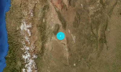 87 km ESE of San Juan, Argentina