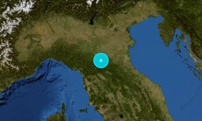 52 km N of Prato, Italy