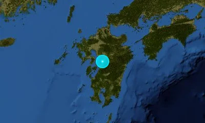 12 km S of Kumamoto, Japan