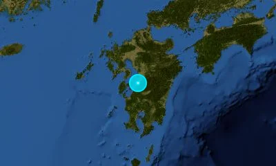 35 km SSW of Kumamoto, Japan