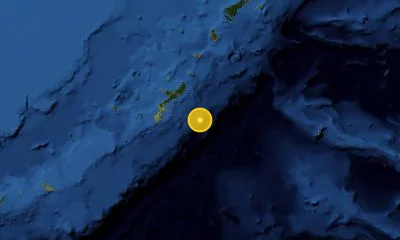 88 km ESE of Okinawa, Japan