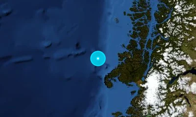 564 km SSW of Puerto Montt, Chile