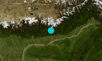 127 km NNE of Guwahati, India