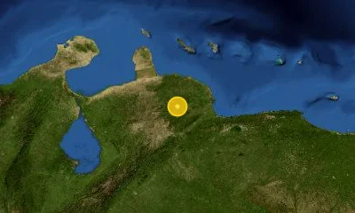 77 km NNE of Barquisimeto, Venezuela