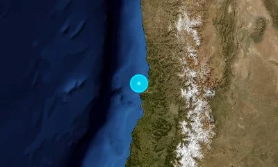 26 km NNW of Valparaíso, Chile