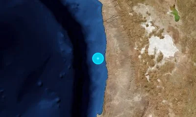 70 km SSW of Iquique, Chile