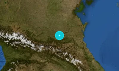 68 km W of Khasavyurt, Russia