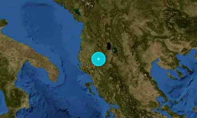 89 km SSE of Tirana, Albania