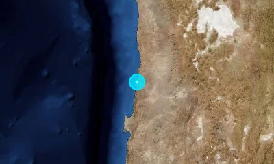 137 km WNW of Calama, Chile