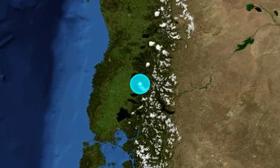 76 km ENE of Osorno, Chile