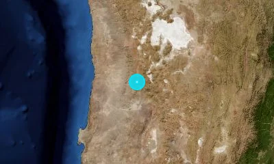 90 km NNE of Calama, Chile