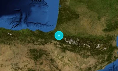 48 km NE of Pamplona, Spain