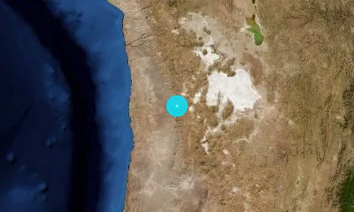 128 km ESE of Iquique, Chile