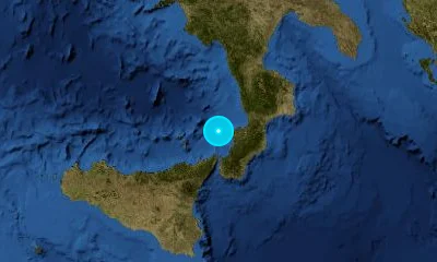63 km N of Reggio Calabria, Italy