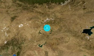 25 km NNW of Elazığ, Türkiye