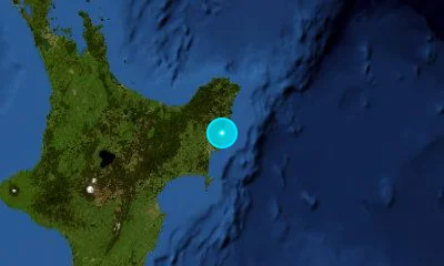 193 km ESE of Tauranga, New Zealand