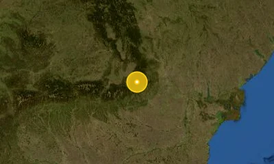 68 km NW of Buzău, Romania