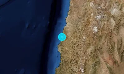 140 km SW of Copiapó, Chile