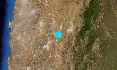 171 km WNW of Salta, Argentina