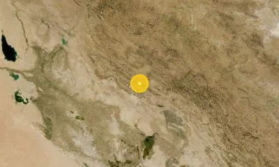 52 km SSW of Kūhdasht, Iran