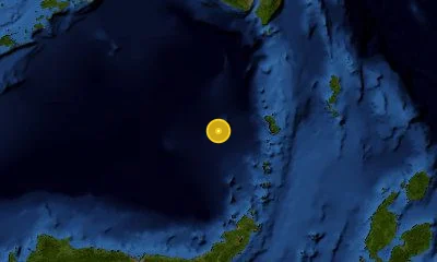 220 km NNW of Manado, Indonesia