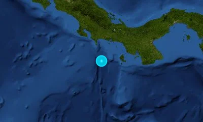 325 km SSE of San José, Costa Rica