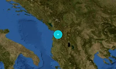 58 km NNW of Elbasan, Albania