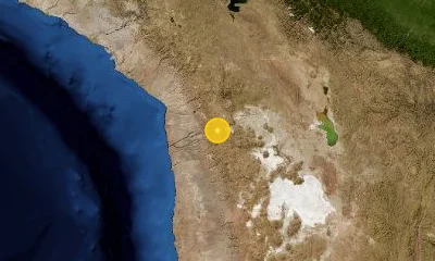 142 km SE of Tacna, Peru