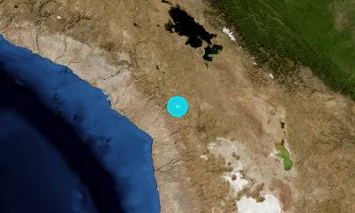 71 km ENE of Tacna, Peru