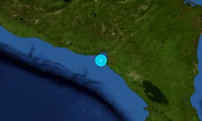 74 km WNW of Chinandega, Nicaragua
