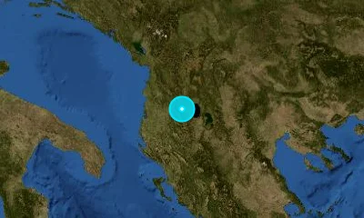 24 km ESE of Elbasan, Albania