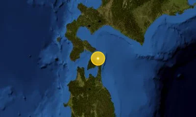 90 km NNE of Aomori, Japan