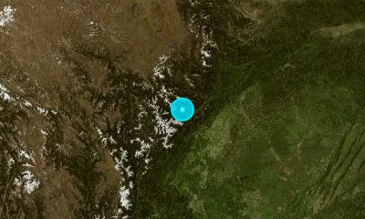 121 km NW of Chengdu, China